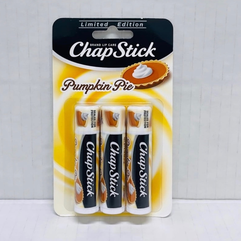Chapstick Pumpkin Pie Limited Edition 3-pk Lip Balms - Paraben Free